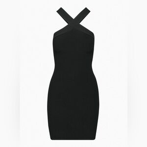 Aritzia Babaton Sculpt Knit Cross Neck Dress. Size XS